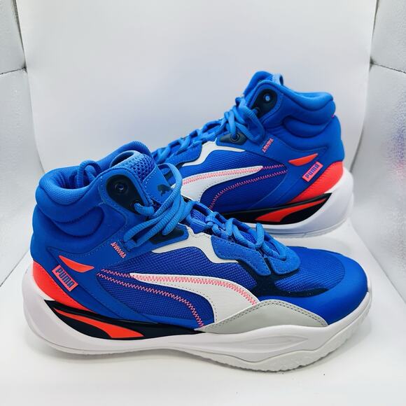Size 8 - Men’s PUMA Playmaker Pro Mid Persian Blue (377902-08) main image 4